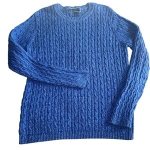 Karen Scott Blue Cotton Sweater | XL